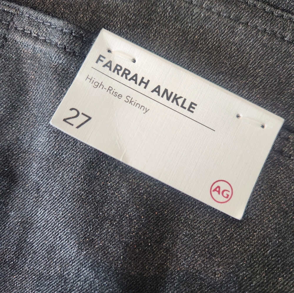 AG Adriano Goldschmied Charcoal High-Rise Skinny Jeans - Picture 9 of 9